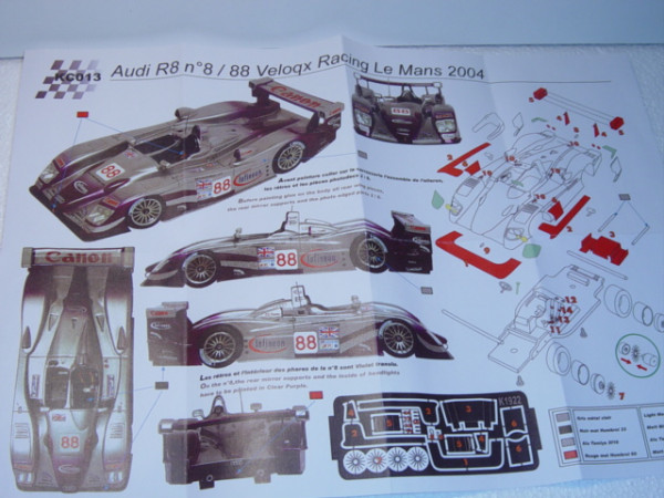 Audi R8, Le Mans 2004, Biela/Kaffer/McNish oder Davies/Herbert/Smith, Nr. 8 oder 88, Team Veloqx, Pr