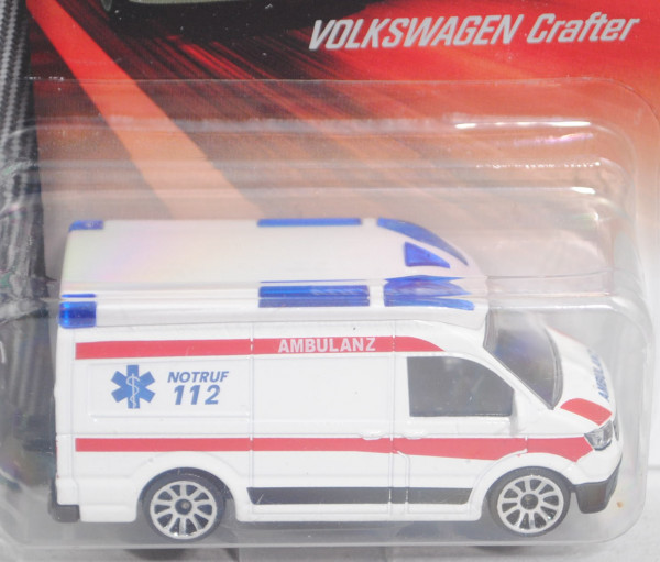 VW Crafter Kastenwagen mit Hochdach (2. Gen., Mod. 2017-) (Nr. 203 J) Ambulanz Germany, weiß, mb