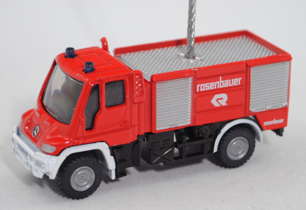 MB Unimog U 400 (Baureihe U 405, Mod. 01-14) Feuerwehr TLF (Rosenbauer) als Zettelhalter, Werbebox