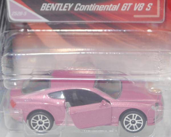 Bentley Continental GT II V8 S 4.0 (Typ Coupé, Mod. 15-18), hell-rotviolettmet., majorette, 1:64, mb