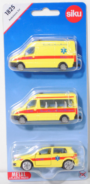 00900 GR Ambulance Set, mit: MB Sprinter II Kleinbus und Kastenwagen + VW Golf VI, AMBULANCE, P29e