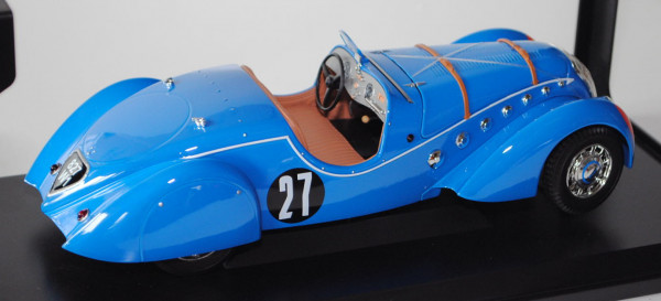 Peugeot 302 Darl\'Mat Le Mans 1937, himmelblau, 27, 1:18, Norev, mb
