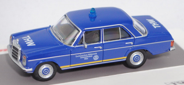 Mercedes-Benz 200 D/8 (Modell 1967-1973) THW, blau, THW / Ortsverband / Ulm, Schuco, 1:64, mb