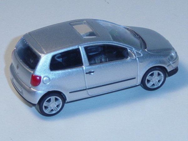 VW Fox, Mj. 2005, reflexsilber metallic, 1:50, Norev, Werbeschachtel