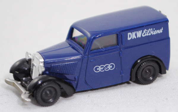 0004 DKW Front F7 Lieferwagen (Modell 1937-1939), kobaltblau, DKW Eildienst, Brekina, 1:87