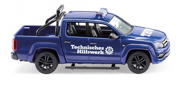THW - VW Amarok I (GP) DoubleCab Highline (Modell 2016-2020), ultramarinblau, Wiking, 1:87, mb