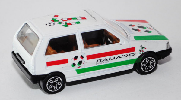 Fiat Uno, reinweiß, ITALIA \'90, Bburago, 1:43