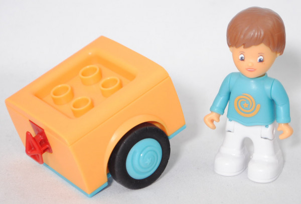 00000 Adam Addy, 1-teiliges Fahrzeug Addy mit Figur Adam, Toddys by siku, für Kinder ab 18 Monaten