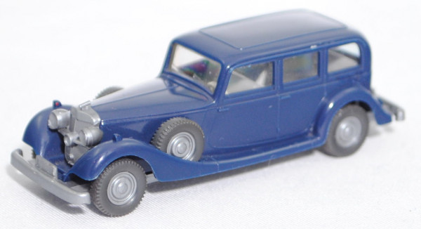 001d Horch 850 (Typ viertürige Pullman-Limousine, Modell 1935-1937), stahlblau, Wiking, 1:87