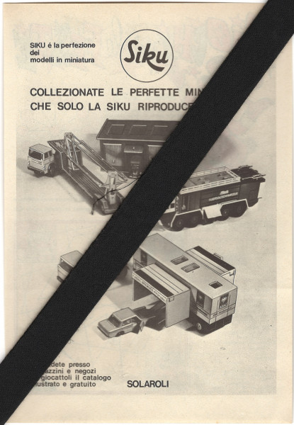 00500 I Werbeanzeige / Reklame / Werbung Italien 1973, Abbildung mit V 307 + V 309 + V 332 + 343