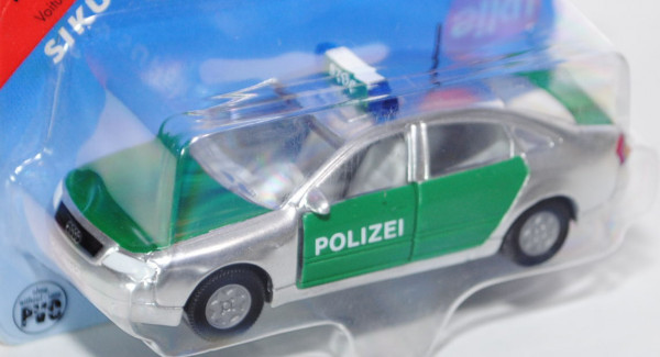 00000 Audi A6 1.9 TDI (C5, Typ 4B) Polizei-Einsatzfahrzeug, Modell 1997-2004, weißaluminiummetallic/