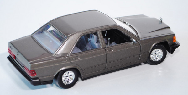 Mercedes 190 E, Modell 1987, anthrazitmetallic, Türen zu öffnen, Sitzlehnen klappbar, mit Lenkung, B