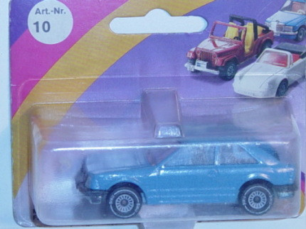 00002 Ford Escort 1.6 GL Dreitürer (3. Generation, Typ Escort \'81, Modell 1980-1986), lichtblau, in