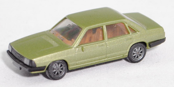 Audi 100 GL 5E (2. Gen., Baureihe C2, Typ 43, VFL, Modell 1977-1979), grünmetallic, Herpa, 1:87