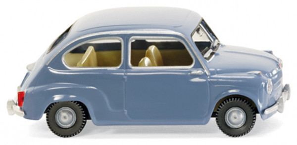 Fiat 600, Modell 1956-1964, taubenblau, Wiking, 1:87, mb