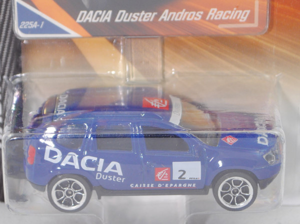 Dacia Duster (Modell 10-13) (Nr. 225A), blau, Trophée Andros, Fahrer: Alain Prost, Nr. 2, Nr. 225A-1