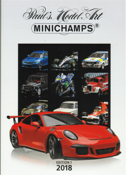 Minichamps Katalog Edition 1 2018 mit 188 Seiten DIN A4, Minichamps