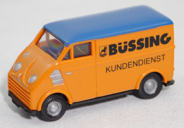 DKW-Schnellaster 3=6 Kastenwagen (Modell 1955-1962), BÜSSING / KUNDENDIENST, Busch, 1:87, mb