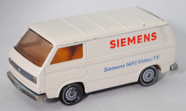 VW Transporter 2,0 Liter (Typ 2-Mod. '80 T3, Mod. 79-82), weiß, SIEMENS / Siemens HiFi/Video/TV, m-