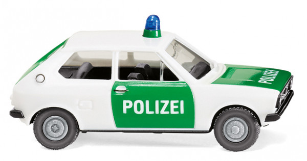 Polizei - VW Polo I (Typ 86, Vorfacelift, Modell 1975-1979), weiß, POLIZEI, Wiking, 1:87, mb