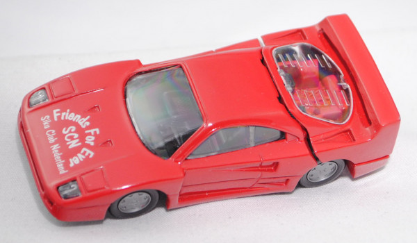 Ferrari F40 (Modell 87-92), rot, Friends For Ever / SCN, Clubmodell 2001, Werbebox (Limited Edition)