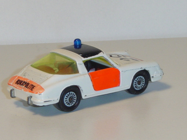 00300 Porsche 911 Targa Autobahn-Streifenwagen, Modell 1965-1973, cremeweiß/tagesleuchtfarbe, RIJKSP