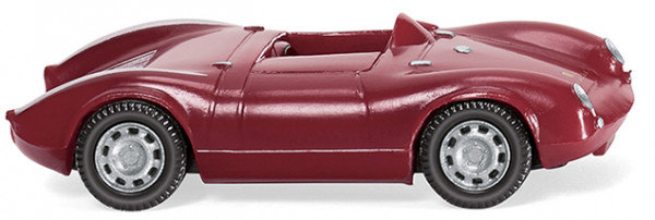 Porsche 550 Spyder (Modell 1953-1957, Baujahr 1953), purpurrot, Wiking, 1:87, mb