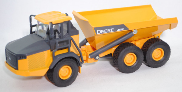00001 Knickgelenkter John Deere Dumper 410E (Mod. 2013-), gelb, Druck DEERE 410E in weiß, L17mpK