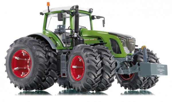 Fendt 939 Vario Traktor mit Zwillingsbereifung, resedagrün/grau, 1:32, Wiking, mb