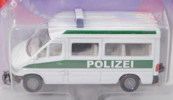 00004 Mercedes-Benz Sprinter (T1N, Baureihe W 901, Modell 1995-2000) Kleinbus Polizeibus, reinweiß