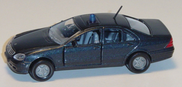 00000 Mercedes-Benz S 500 (W 220, Modell 1998-2002) Sicherheitsdienst, schwarzgraumetallic, B9 grau