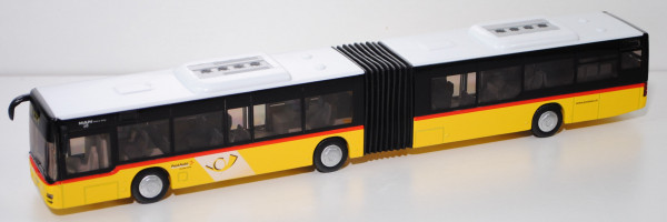 03902 CH MAN Lion's City G Gelenkbus (Mod. 2004-2017), PostAuto / CarPostal, SIKU, 1:50, Werbebox