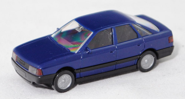 003c Audi 80 (3. Gen., B3, Typ 89, Mod. 1986-1991), d.-ultramarinblau (azuritblau), Wiking, 1:87, mb