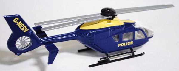 00600 Eurocopter Polizei-Hubschrauber, ultramarinblau, POLICE / G-NESV, 1:55, L15n, GB