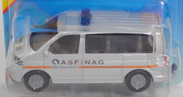 03800 A VW T5.1 Multivan (Modell 2003-2009) Polizei-Streifenwagen, silber, ASFiNAG, SIKU, P29d
