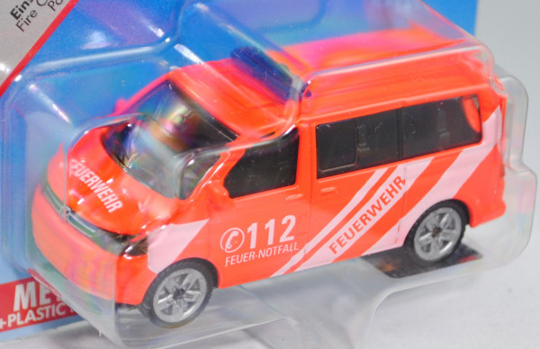 00008 VW T5 facelift Multivan (Modell 2009-2015) Feuerwehr-Einsatzleitwagen, dunkel-leuchthellrot, i
