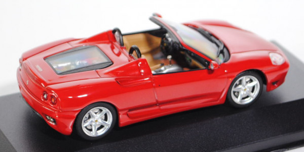 Ferrari 360 Spyder, Modell 2000-2005, dunkel-verkehrsrot, IXO MODELS®, 1:43, PC-Box