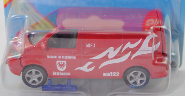 00420 ÖSTERREICH VW T5.1 Transporter (Mod. 2003-2009), rot, FEUERWEHR / ÖSTERREICH, SIKU, P29a