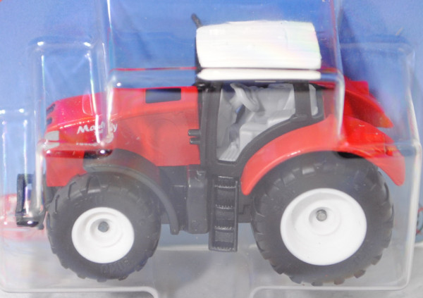 00000 Mauly X540 Traktor, Motorhaube rot, Dach Fahrerhaus weiß, SIKU SUPER, P29e