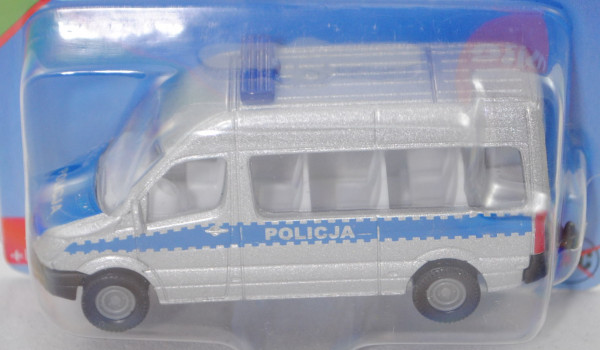 06000 PL Mercedes-Benz Sprinter II (NCV 3, W 906, Mod. 06-13) Bus Police Van, silber, POLICJA, P29e