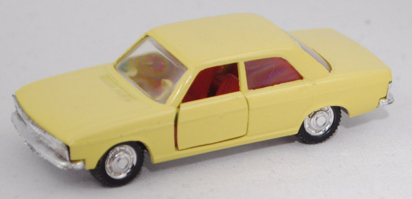 Audi 100 LS (C1, Typ F104, Vorfacelift, Modell 1968-1971), gelb (vgl. bananagelb), REI, 1:66, PC-Box