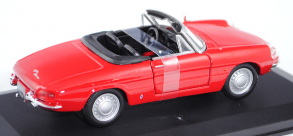 Alfa Romeo Spider (1. Generation, Baureihe 105 (Duetto), Modell 1966-1969), karminrot, innen schwarz