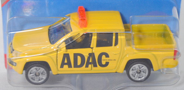 00003 VW Amarok I Pick Up (2H, Modell 2010-2016) ADAC, gelb, hohe Orangelichtleiste, 1:61, P29e