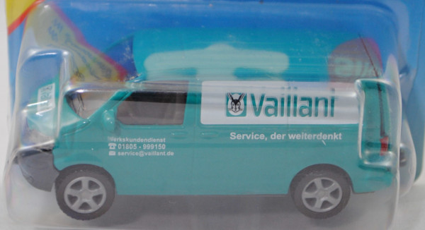 00419 VW T5.1 Transporter (Modell 2003-2009), hell-wasserblau, Vaillant, SIKU, 1:58, P29a (Limited)