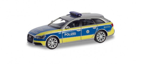Audi A6 Avant (Baureihe C7, Typ 4G, Modell 2011-2014) Polizei Baden-Württemberg, Herpa, 1:87, mb