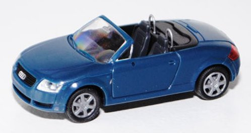 Audi TT Roadster (Typ 8N), Modell 1999-2006, grünblau, ohne Heckspoiler, Rietze, 1:87, mb