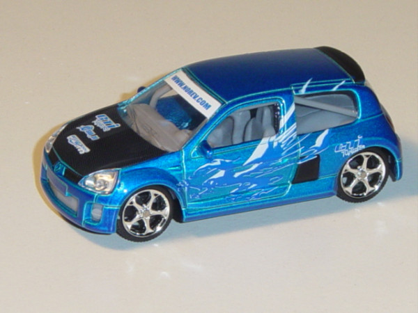 Renault Clio V6 (Gord Feuer), blaumetallic, GTi Tuners, 1:50, Norev STREET Racer, mb