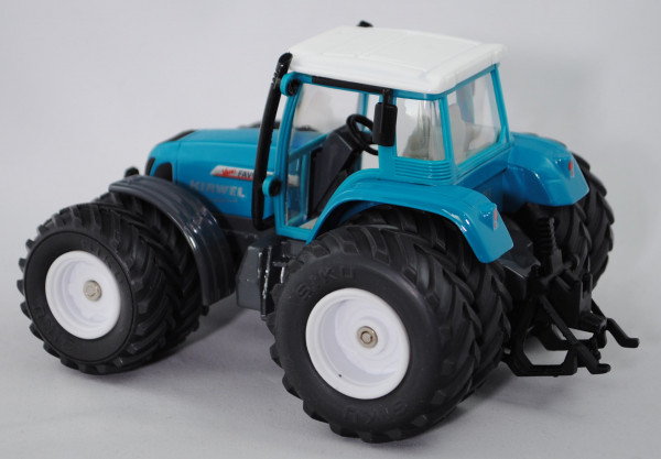 Fendt Favorit 711 Vario Traktor (Modell 1999-2003) mit Doppelbereifung, hell-wasserblau (karibikblau