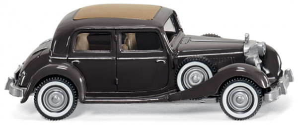 Mercedes 260 D, Typ W 138, Modell 1936, dunkelbraun, Faltdach hellbraun, Wiking, 1:87, mb