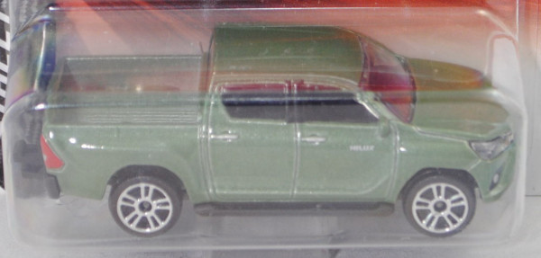 Toyota Hilux Revo Double Cab (Typ AN1P, Mod. 15-18) (Nr. 292K), grünmet., majorette, 1:58, Blister